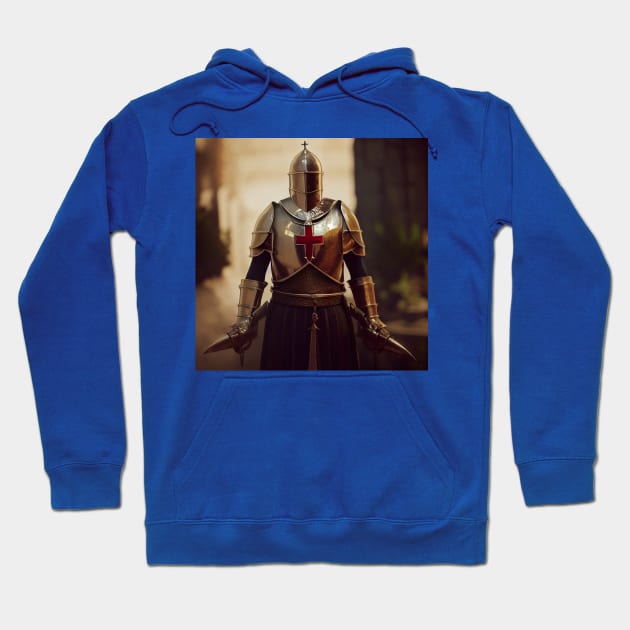 Knights Templar in The Holy Land Hoodie by Grassroots Green